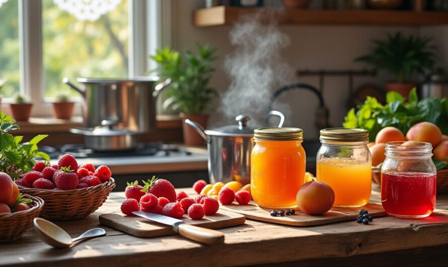 Le processus de fabrication de confitures maison