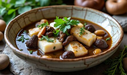 découvrez la matelote du rhône, un plat traditionnel aux saveurs authentiques de rivière sublimées par des champignons savoureux. une expérience culinaire riche et gourmande.