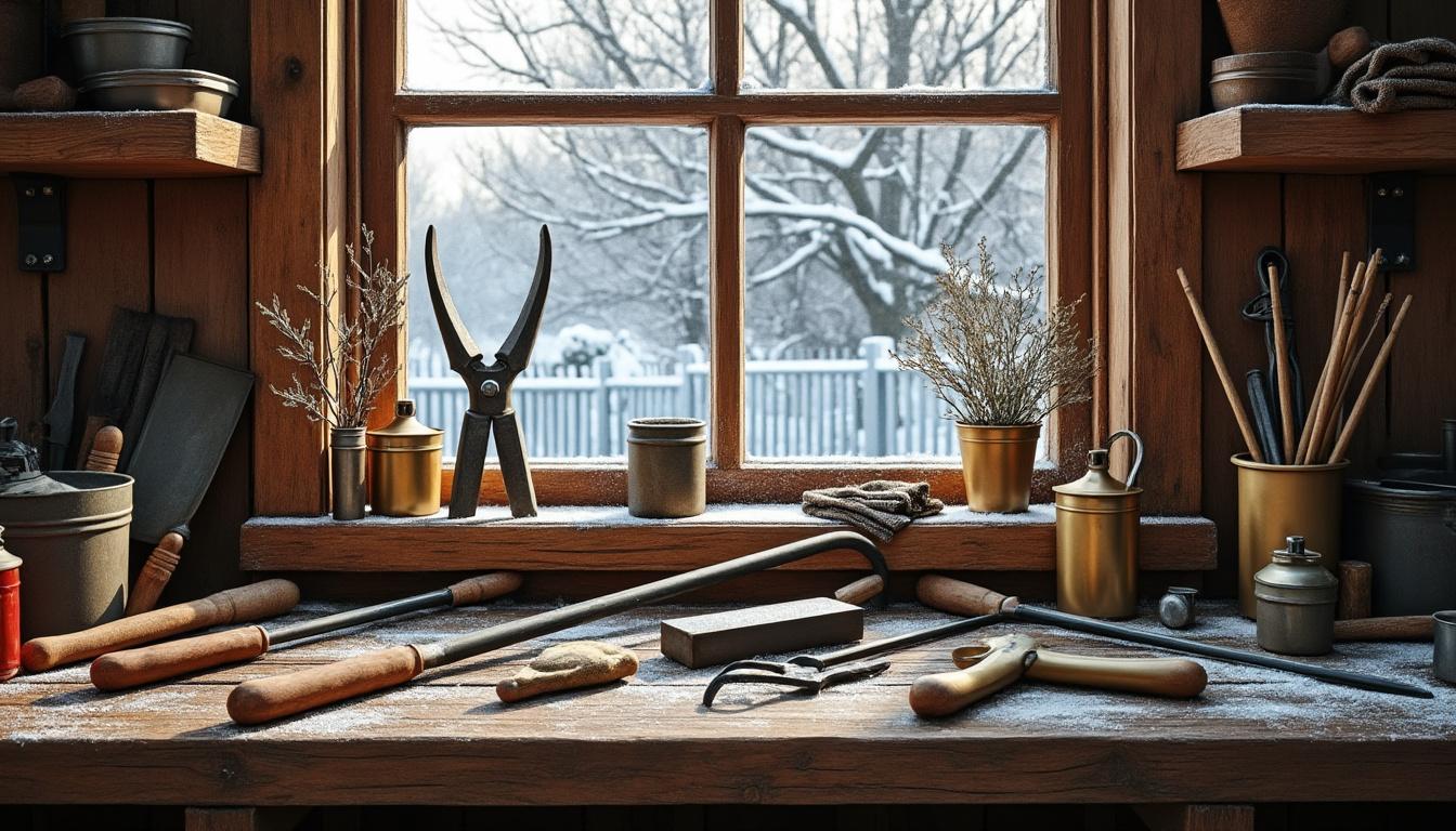 découvrez nos conseils pratiques pour entretenir et préparer vos outils de jardin pendant la trêve hivernale afin de les préserver et garantir leur longévité.