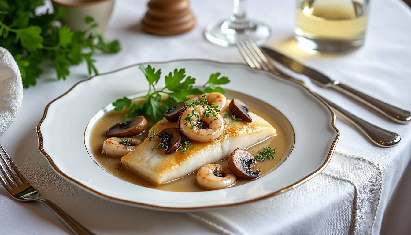 découvrez notre recette festive de filet de sole à la parisienne, un plat raffiné et savoureux parfait pour vos repas de fête.