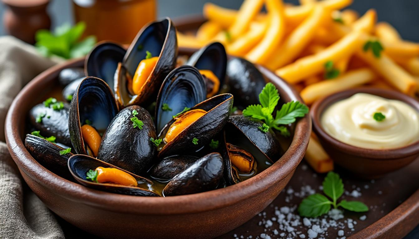 découvrez la recette traditionnelle des moules-frites façon régionale, un plat savoureux et convivial aux saveurs authentiques de nos régions.