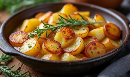 découvrez la recette traditionnelle de la truffade auvergnate, un délicieux plat réconfortant à base de pommes de terre sautées et de tome fondante, parfait pour les amateurs de saveurs authentiques.