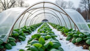 découvrez comment cultiver des épinards tout l’hiver en utilisant un voile ou un tunnel pour protéger vos plantations et garantir une récolte abondante malgré le froid.