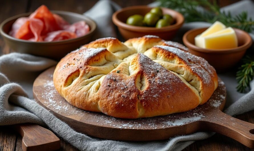 Fougasse d’Aigues-Mortes pour apéro hivernal