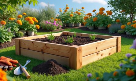 apprenez à construire un carré potager surélevé facilement pour optimiser votre jardin, améliorer la croissance de vos légumes et faciliter l'entretien.