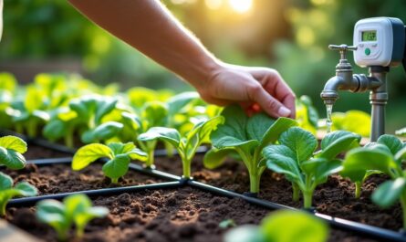 découvrez comment installer un système d'arrosage économe en eau et efficace pour un jardin luxuriant tout en réduisant votre consommation d'eau.