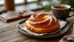 découvrez le kouign-amann, la délicieuse viennoiserie bretonne au beurre et au sucre caramélisé, parfaite pour une pause gourmande.