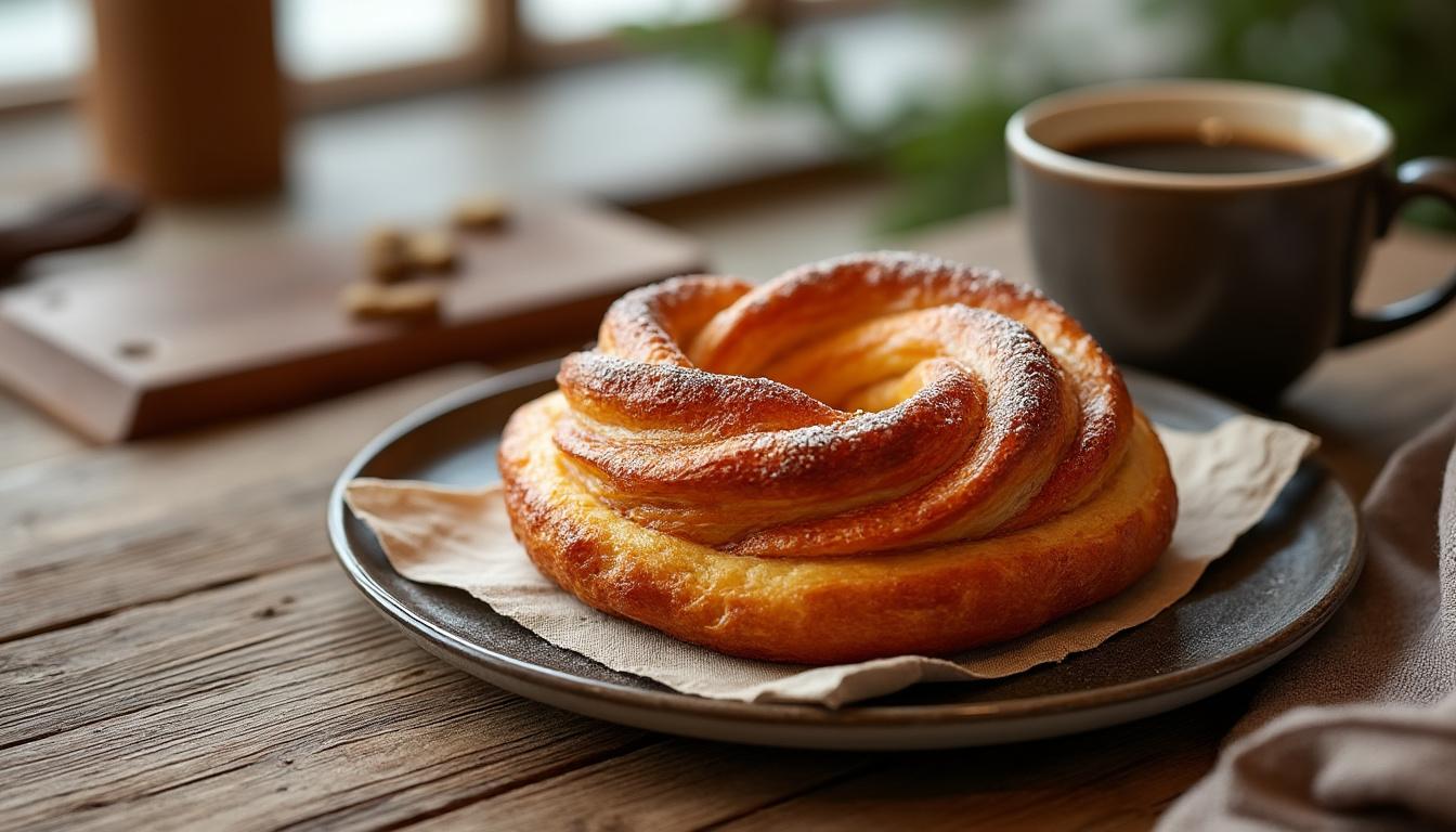 découvrez le kouign-amann, la délicieuse viennoiserie bretonne au beurre et au sucre caramélisé, parfaite pour une pause gourmande.