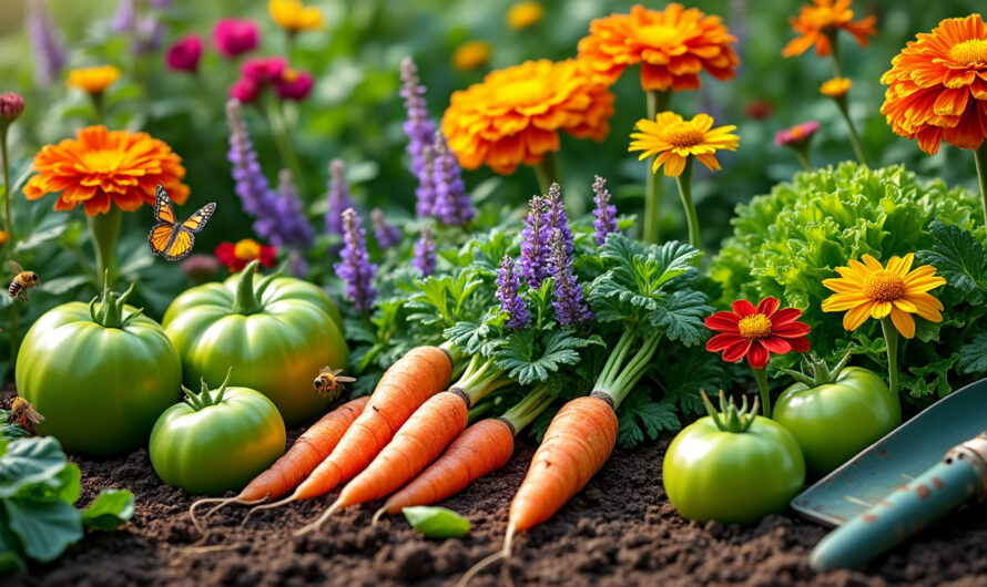 Associer fleurs et légumes pour favoriser la biodiversité
