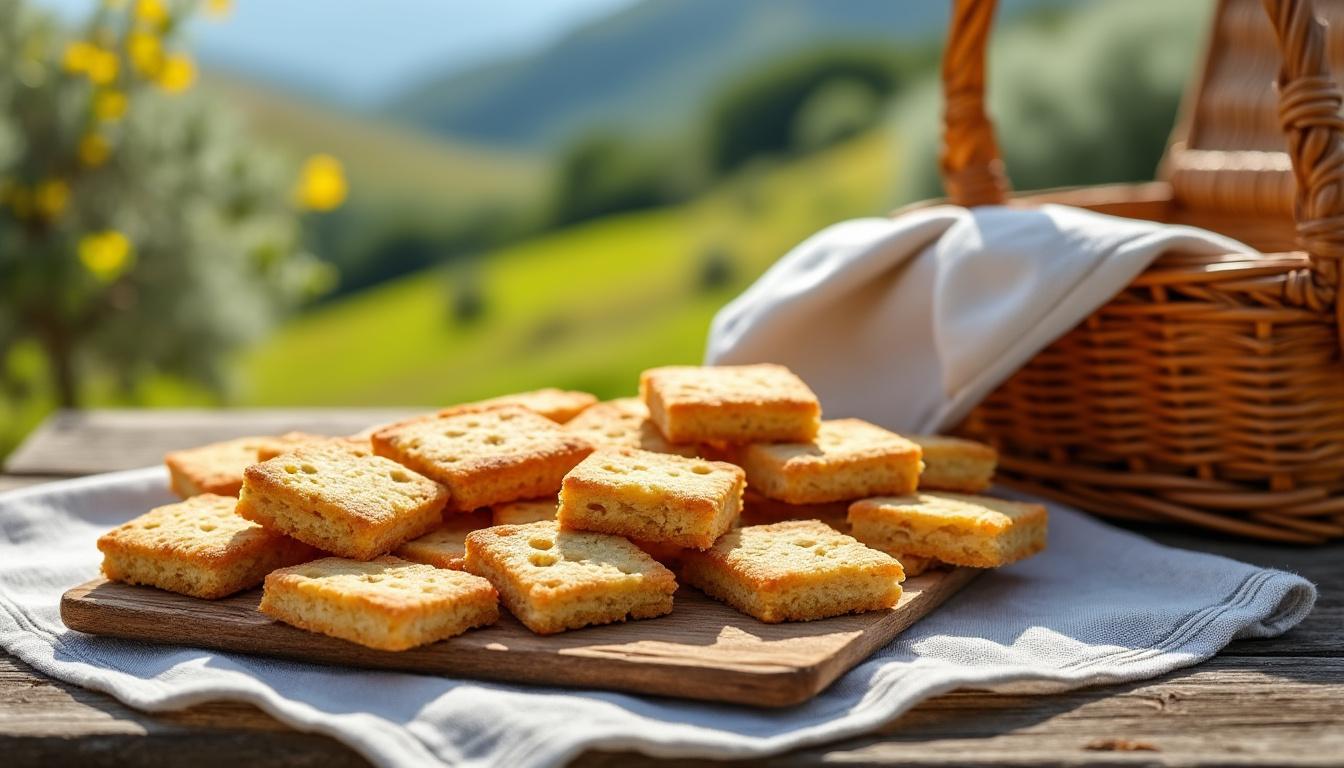 découvrez les canistrelli corses, biscuits secs parfaits pour vos pique-niques. croquants et savoureux, ils accompagnent idéalement vos moments en plein air.