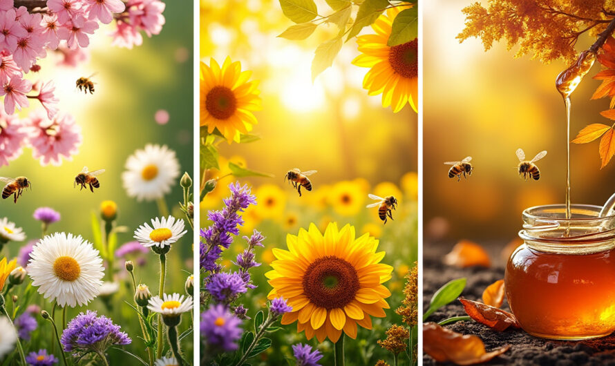 Les spécificités du miel de printemps, d’été et d’automne