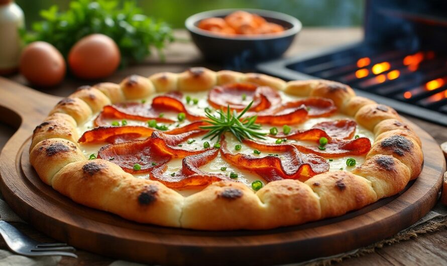 Tarte flambée alsacienne façon barbecue