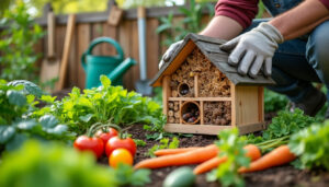 apprenez à installer un hôtel à insectes dans votre potager familial pour favoriser la biodiversité et protéger vos cultures naturellement.