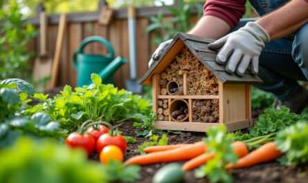 apprenez à installer un hôtel à insectes dans votre potager familial pour favoriser la biodiversité et protéger vos cultures naturellement.