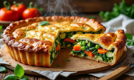 découvrez notre tourte limousine aux légumes de saison, un plat savoureux alliant tradition et fraîcheur des produits locaux pour un repas gourmand et authentique.