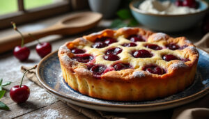 découvrez la recette traditionnelle du clafoutis aux cerises de céret, un dessert gourmand alliant saveurs fruitées et texture fondante, parfait pour toutes les occasions.