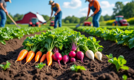 découvrez les méthodes de culture des légumes racines à la ferme, des semis à la récolte, pour comprendre leur croissance naturelle et les pratiques agricoles utilisées.