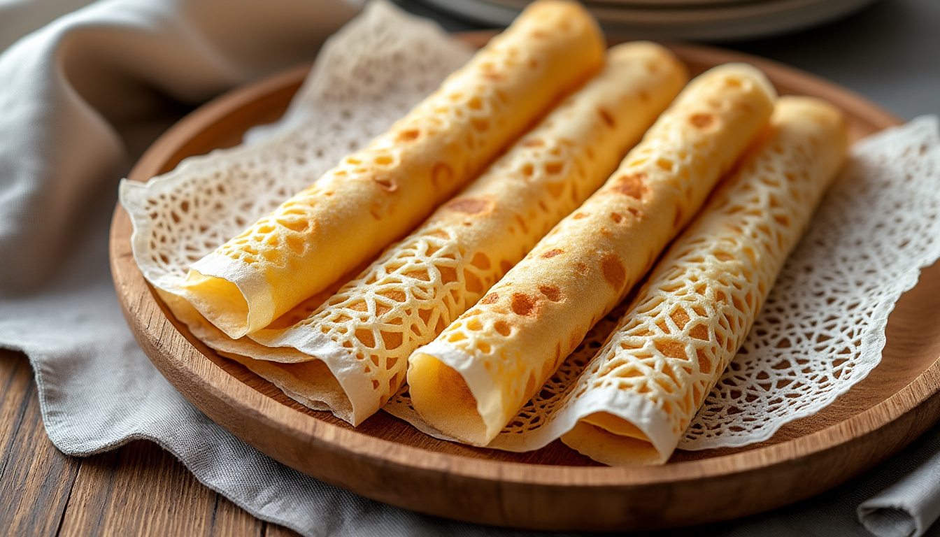 découvrez les crêpes dentelle bretonnes, fines et croustillantes, une douceur traditionnelle de bretagne à savourer à tout moment.