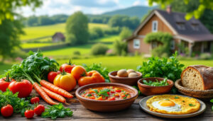 découvrez des recettes traditionnelles savoureuses préparées avec des produits fermiers frais et authentiques pour un goût naturel et authentique.