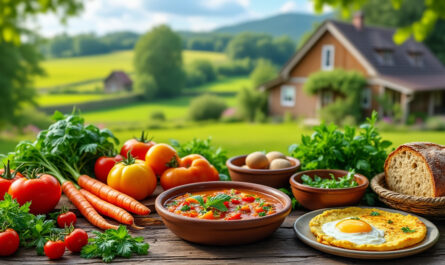 découvrez des recettes traditionnelles savoureuses préparées avec des produits fermiers frais et authentiques pour un goût naturel et authentique.