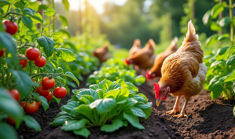 L’utilité des poules dans la gestion du potager