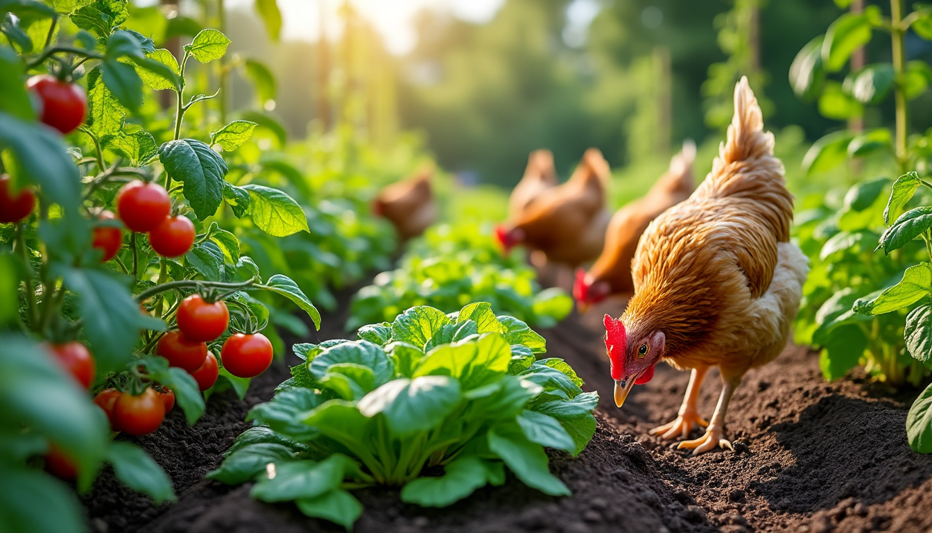 découvrez comment les poules peuvent améliorer la gestion de votre potager en contrôlant les parasites, fertilisant la terre naturellement et en recyclant les déchets organiques.
