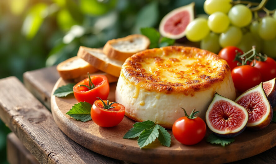 Camembert rôti, apéro estival