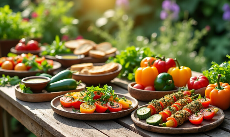 Les spécialités végétariennes à base de produits locaux