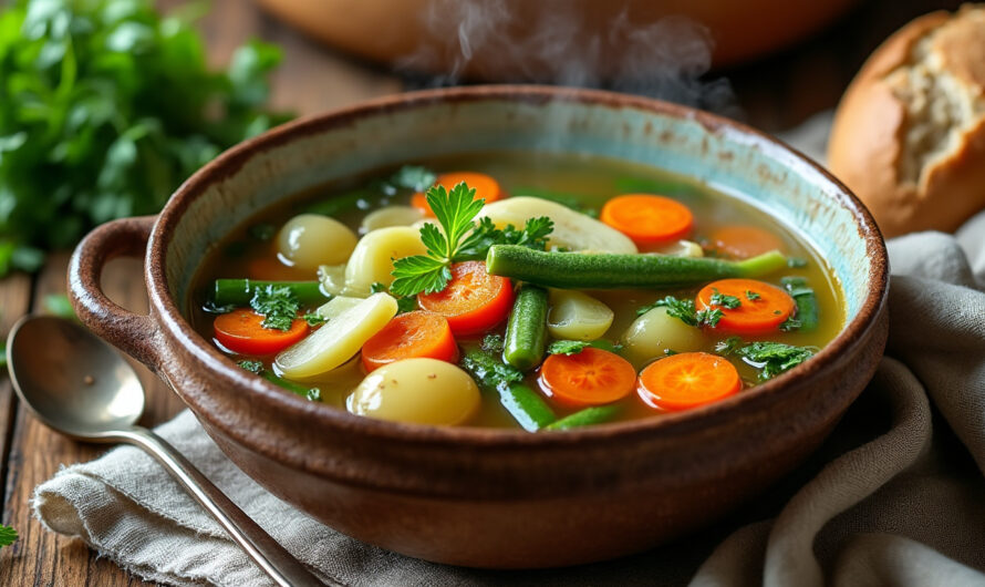 Soupe bretonne aux légumes du jardin