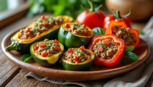 découvrez nos délicieuses recettes de farcis provençaux, des légumes savoureux garnis d'ingrédients traditionnels pour un repas authentique et gourmand.