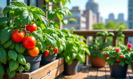 découvrez comment cultiver facilement tomates, basilic et fraisiers dans votre potager sur balcon pour profiter de récoltes fraîches même en ville.