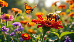 découvrez comment attirer abeilles, papillons et autres pollinisateurs naturels au potager en été grâce à des fleurs et des gestes adaptés.