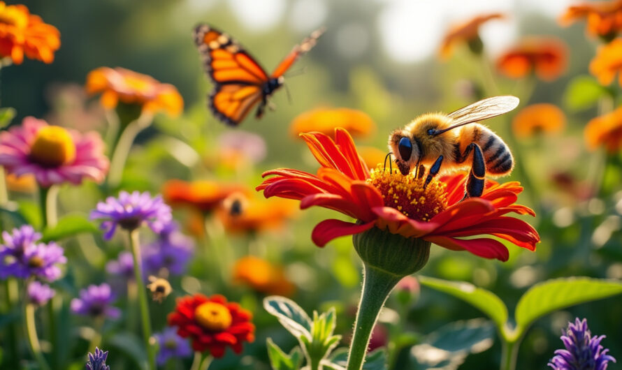 Attirer les pollinisateurs naturels au potager en été