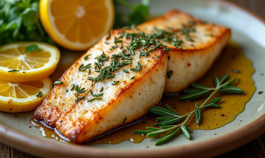 Filet de poisson rôti aux herbes de Provence