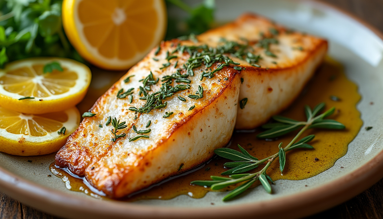 découvrez un filet de poisson rôti aux herbes de provence, une recette parfumée, savoureuse et facile à préparer pour un repas ensoleillé.