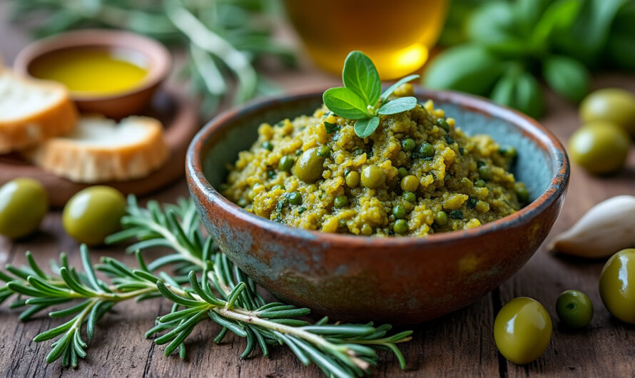 Tapenade verte aux aromatiques de la ferme
